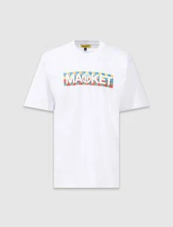 MA®KET CHECKERED BAR LOGO TEE