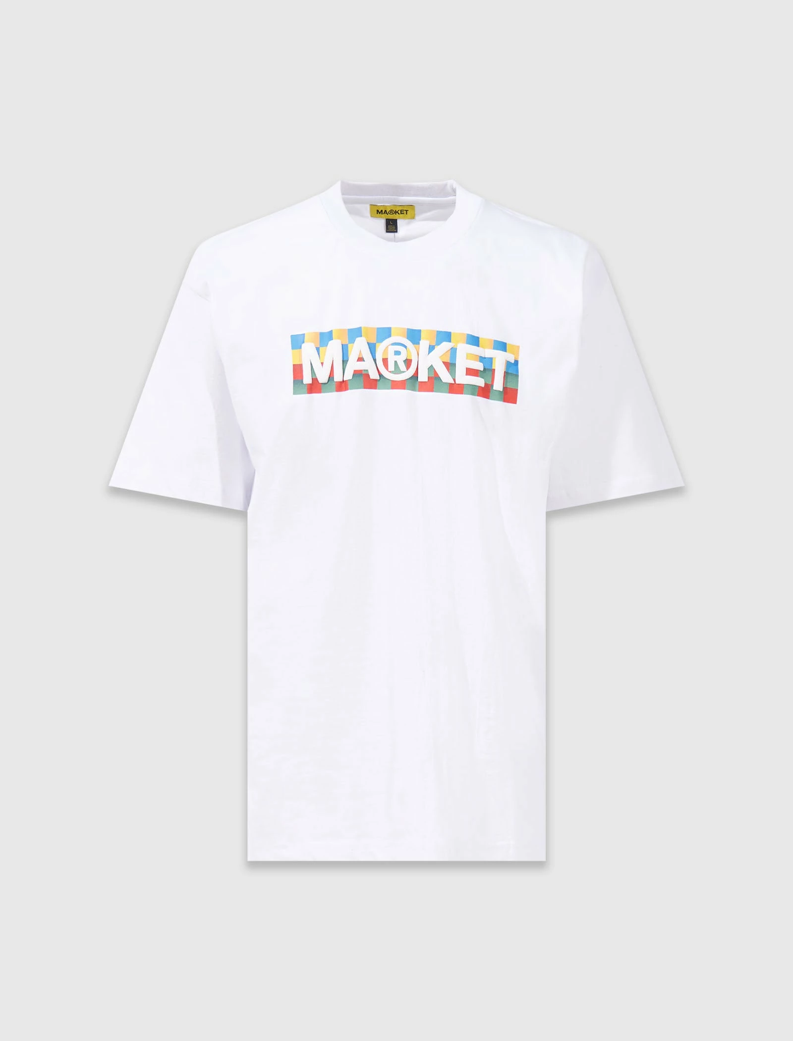 MA®KET CHECKERED BAR LOGO TEE