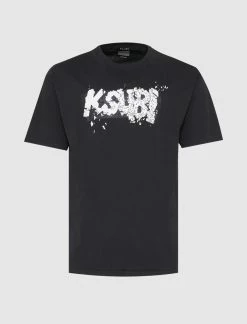 KSUBI: TORN SS TEE [BLACK]