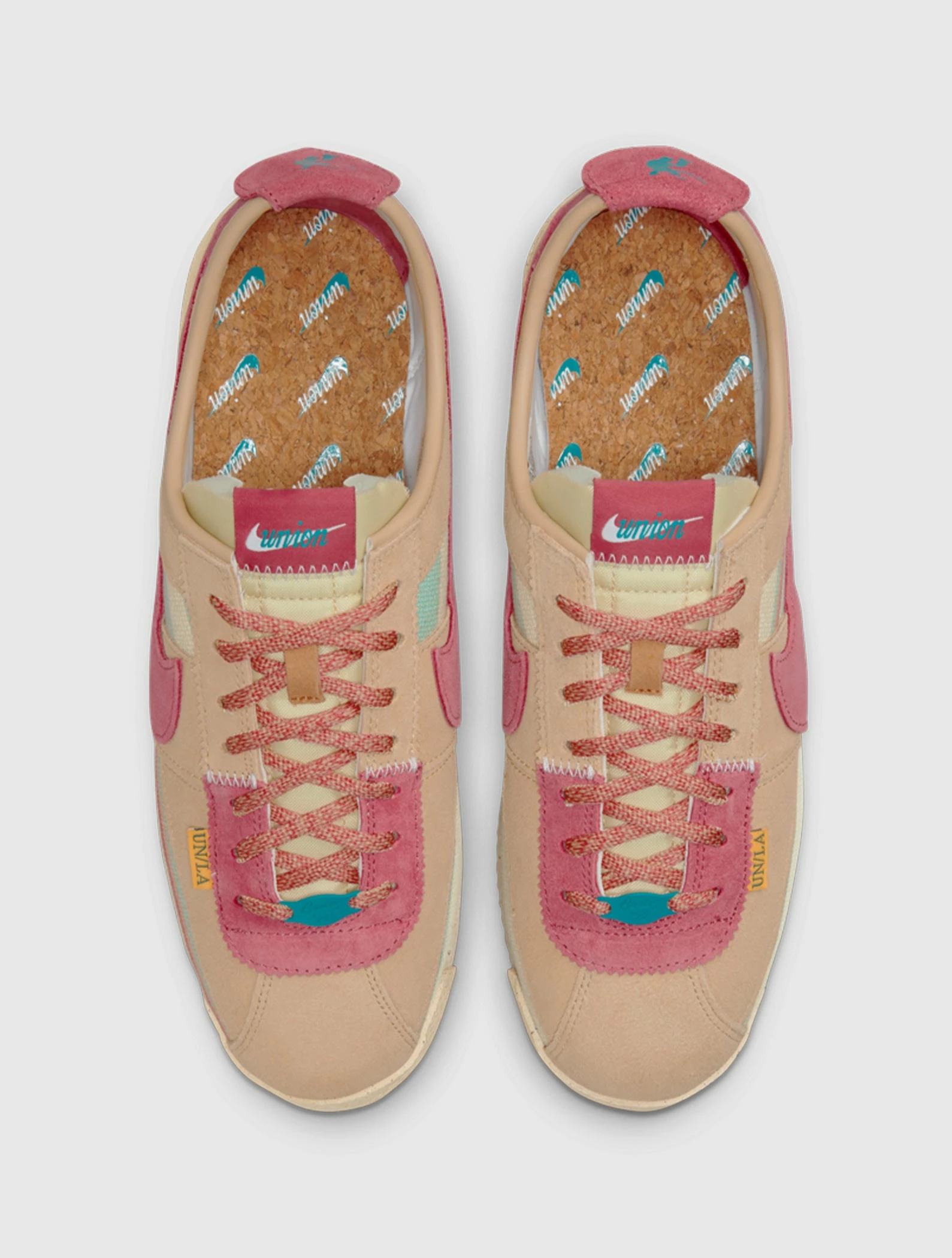 Nike UNION X CORTEZ SP "SESAME/PINK" - Image 3