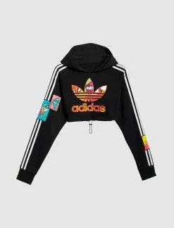 ADIDAS JEREMY SCOTT WOMENS CROP HOODIE