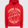 HOMME FEMME HF BBALL HOODIE RED