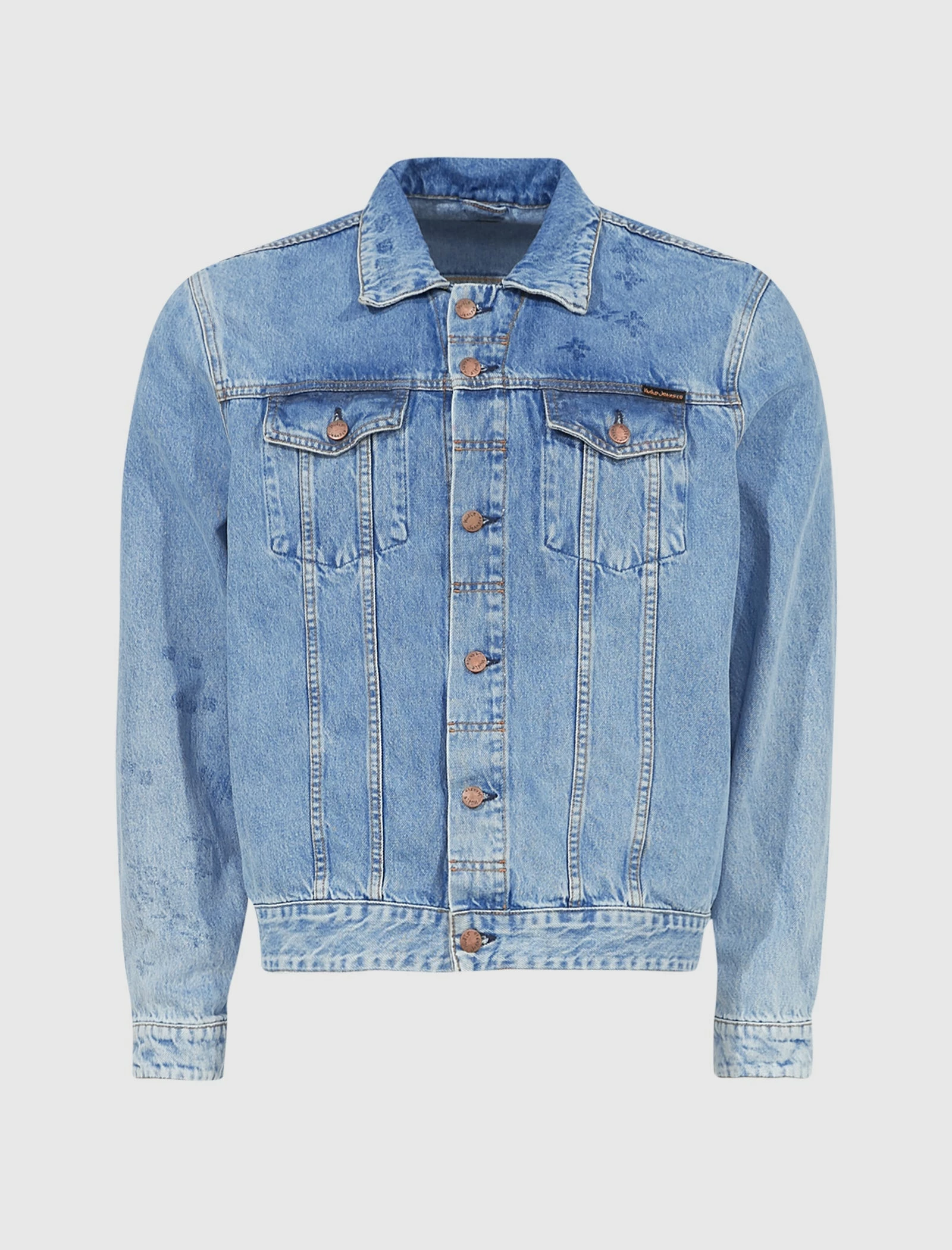 Nudie Jeans Co JERRY BLUE SCRIBBLES JACKET