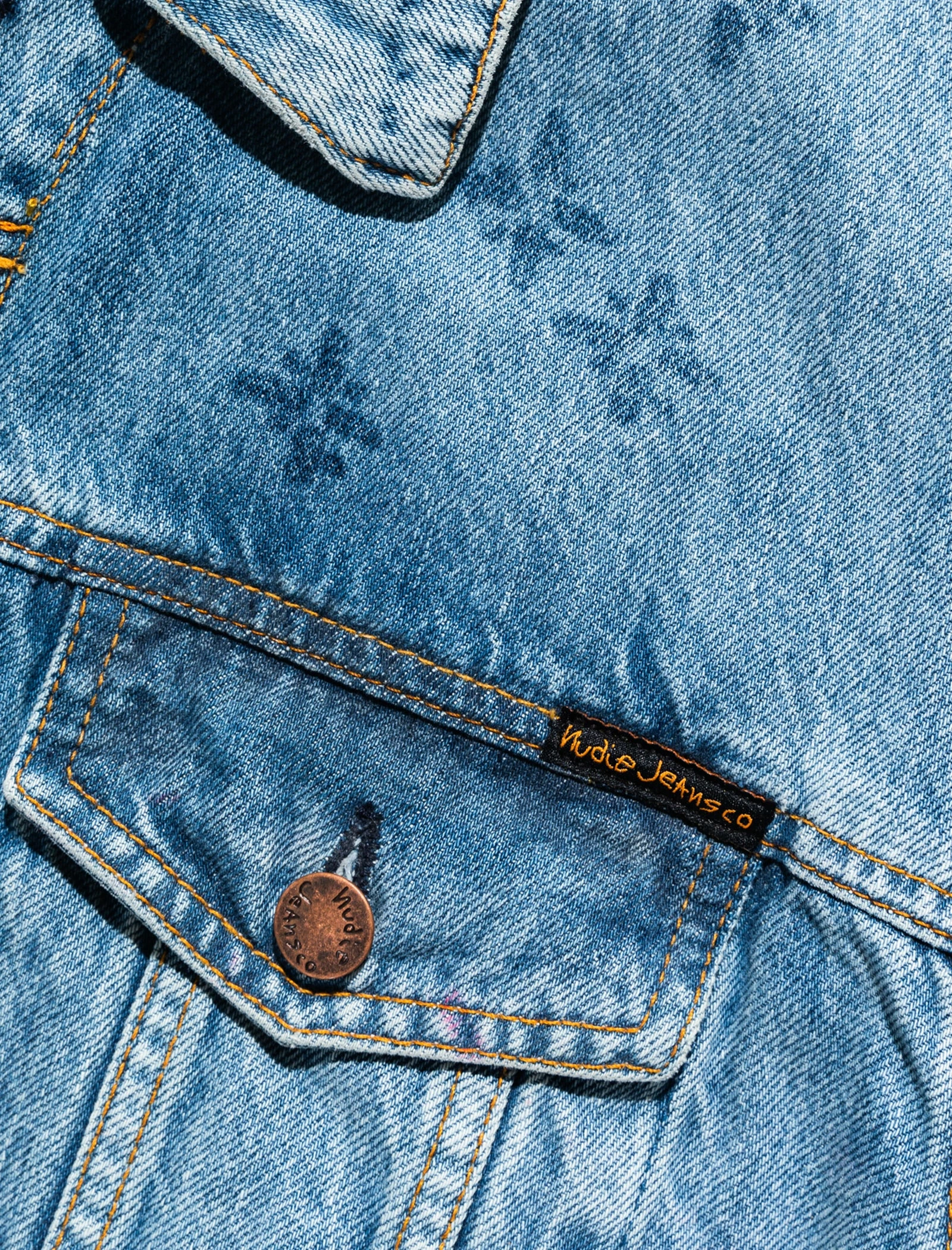 Nudie Jeans Co JERRY BLUE SCRIBBLES JACKET - Image 2