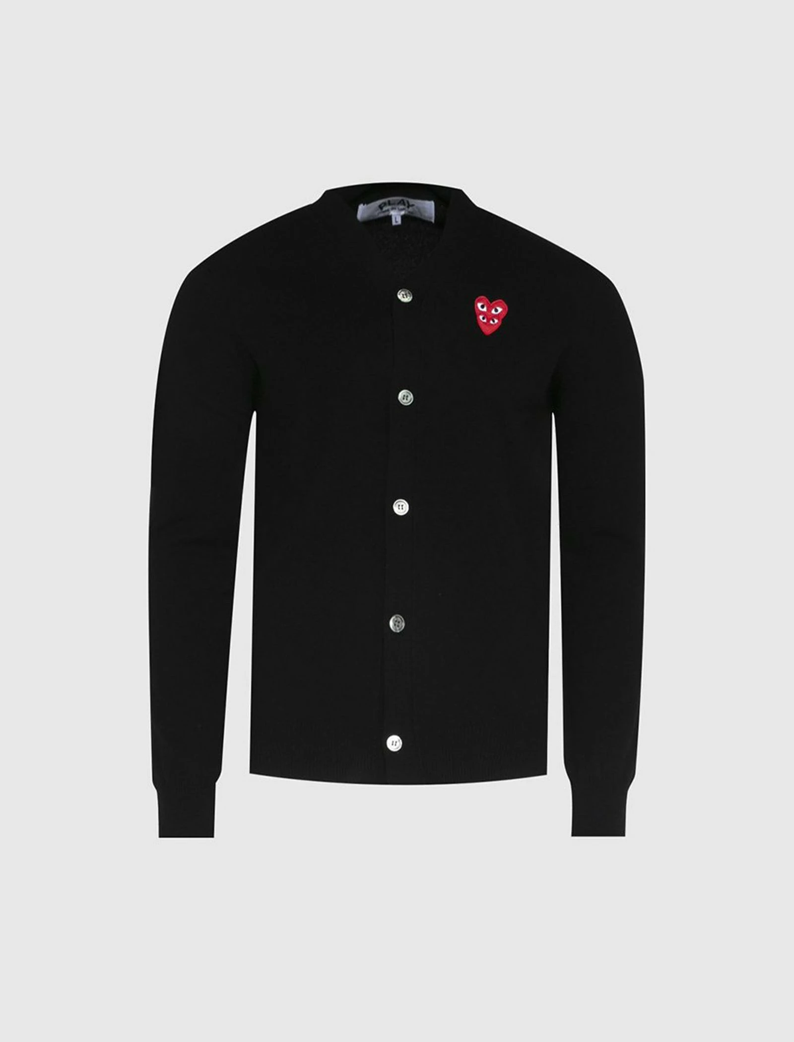 CDG PLAY BLACK LOGO CARDIGAN