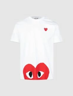 CDG PLAY RED HEART SHORT SLEEVE TEE