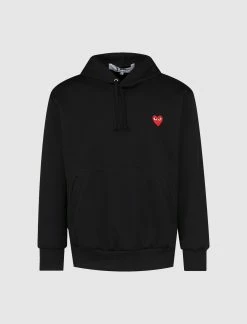 CDG PLAY LOGO PULLOVER HOODIE