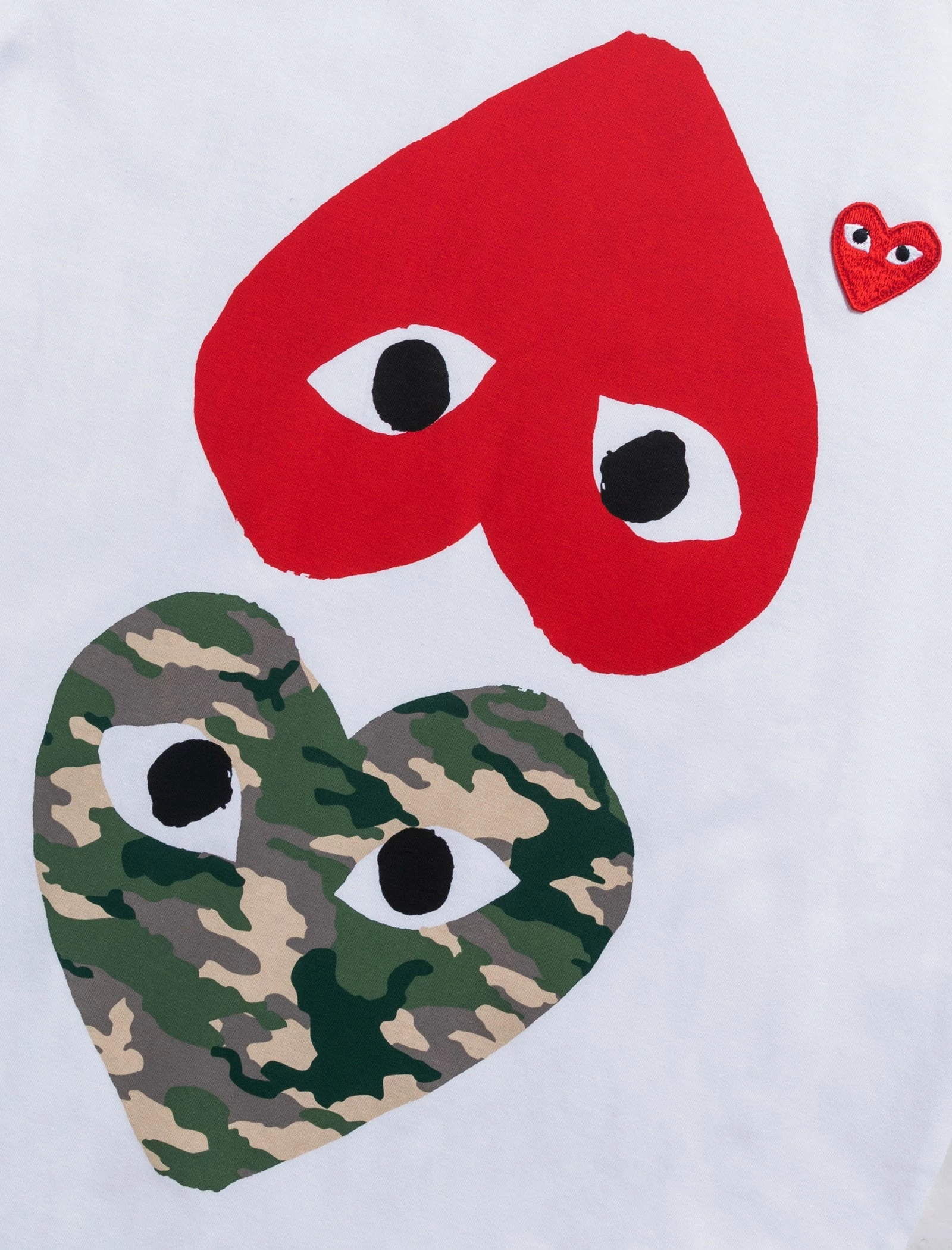 CDG PLAY TWO HEART LOGO TEE - Image 2