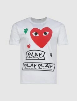 CDG PLAY HEART TEE