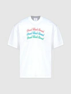 PROUD BLACK RBG CURSIVE LOGO TEE